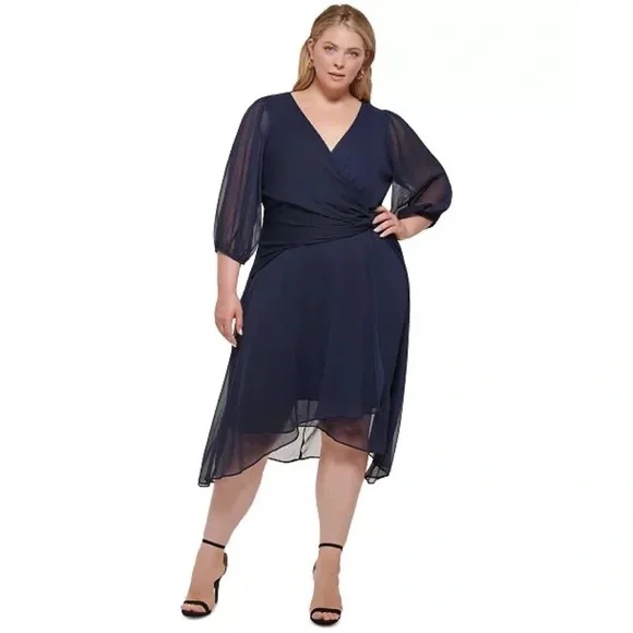 dkny dresses plus size